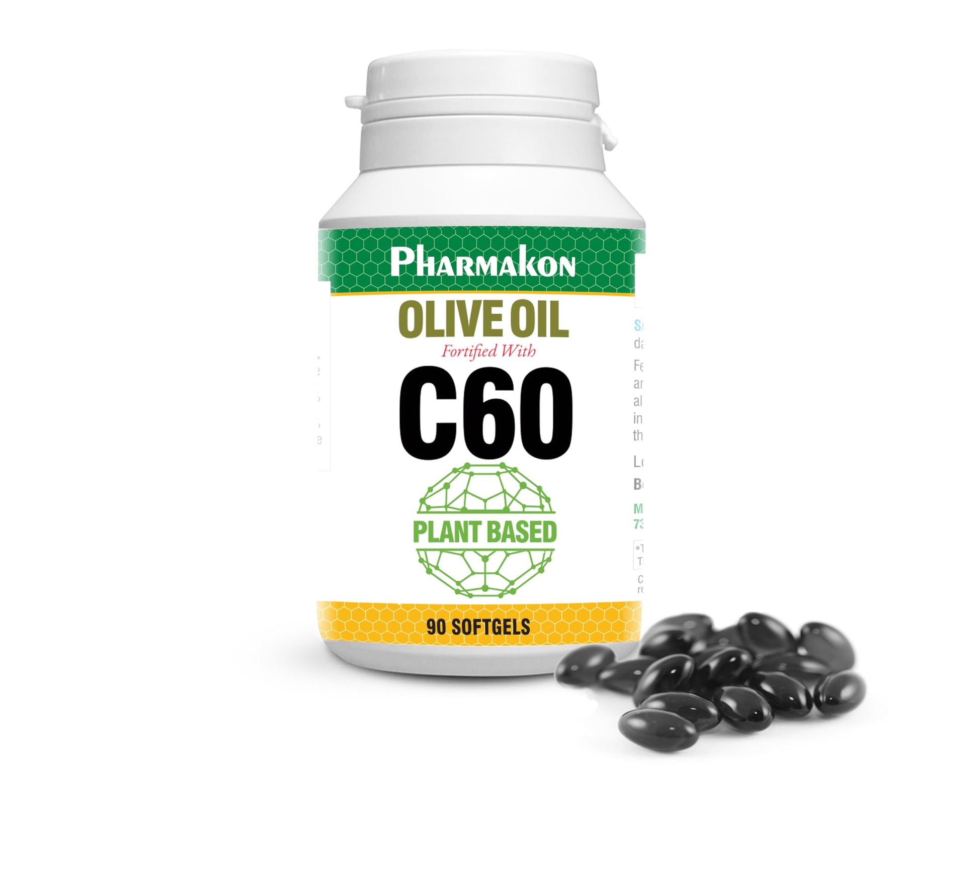 PHARMAKON C60 Enriched Olive Oil Softgels 90 Count