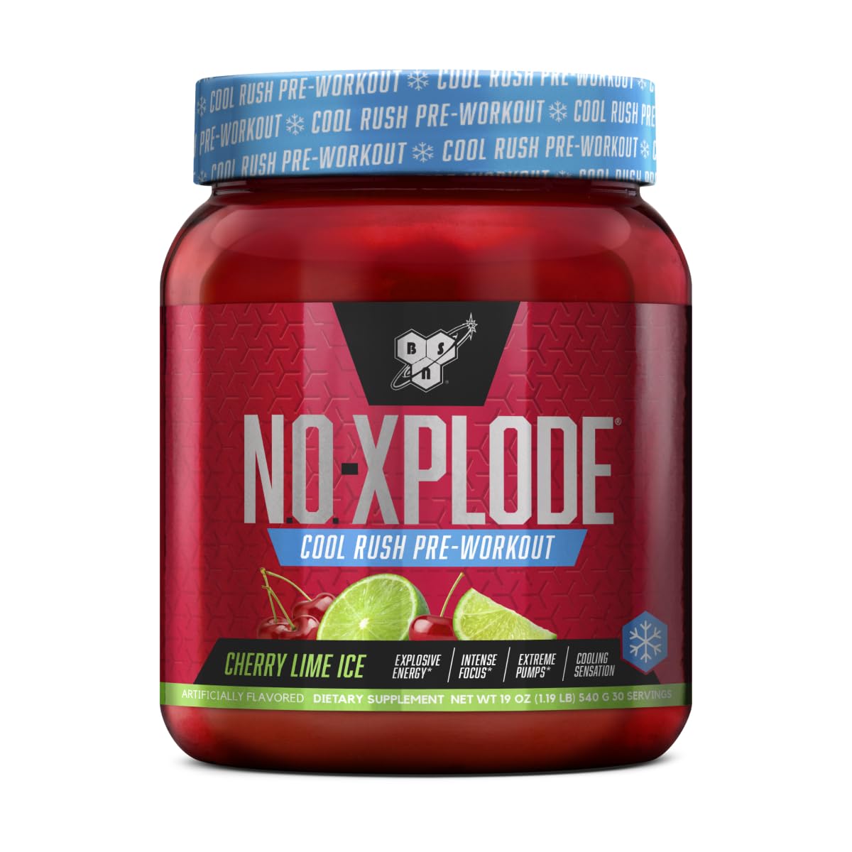 BSN N.O.-XPLODE Cool Rush Pre Workout Powder 19.2 oz