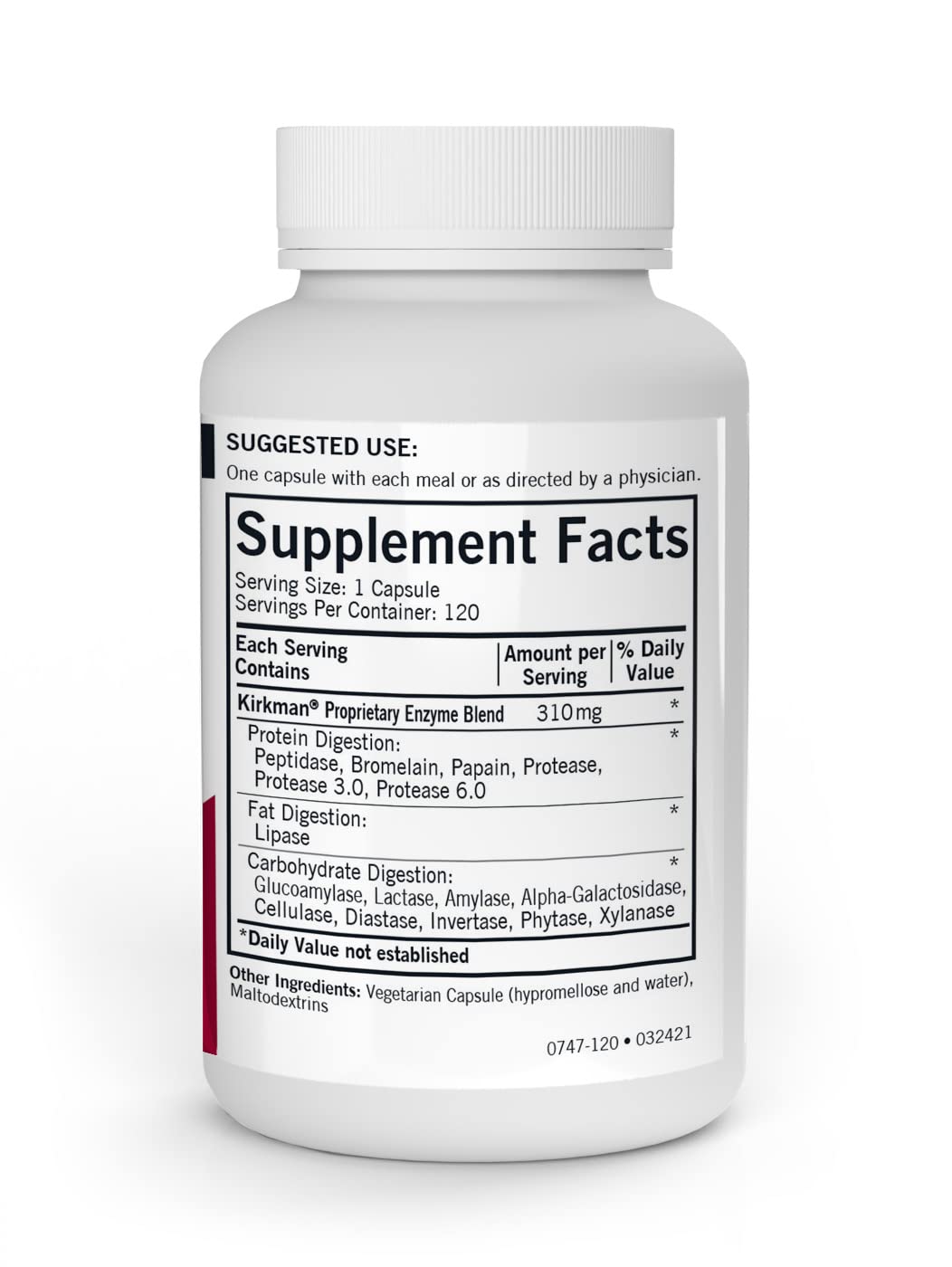 Kirkman Enzyme Complete/DPP-IV 120 Capsules