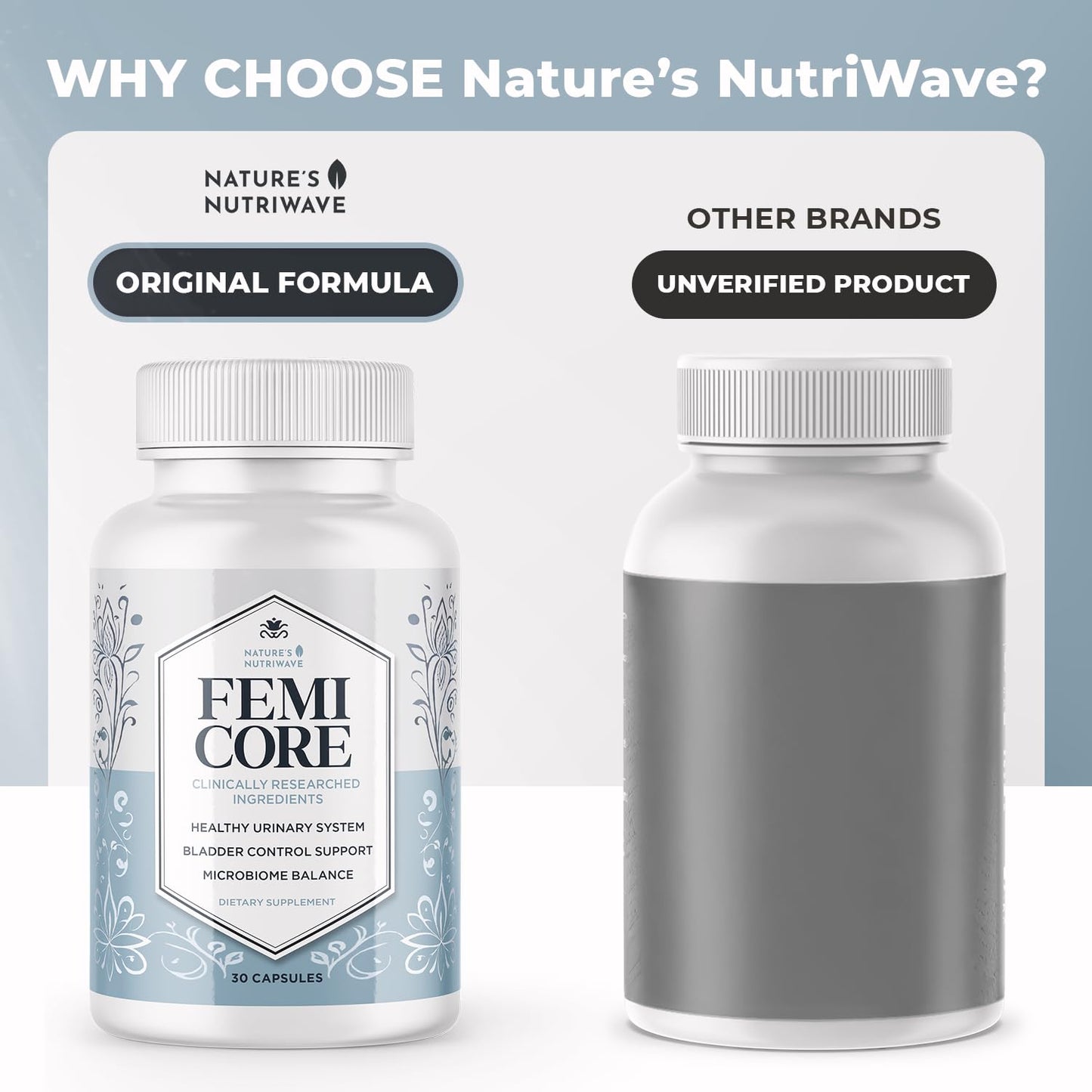Nature’s NutriWave FemiCore Botanical & Probiotic Capsules, 90 Capsules