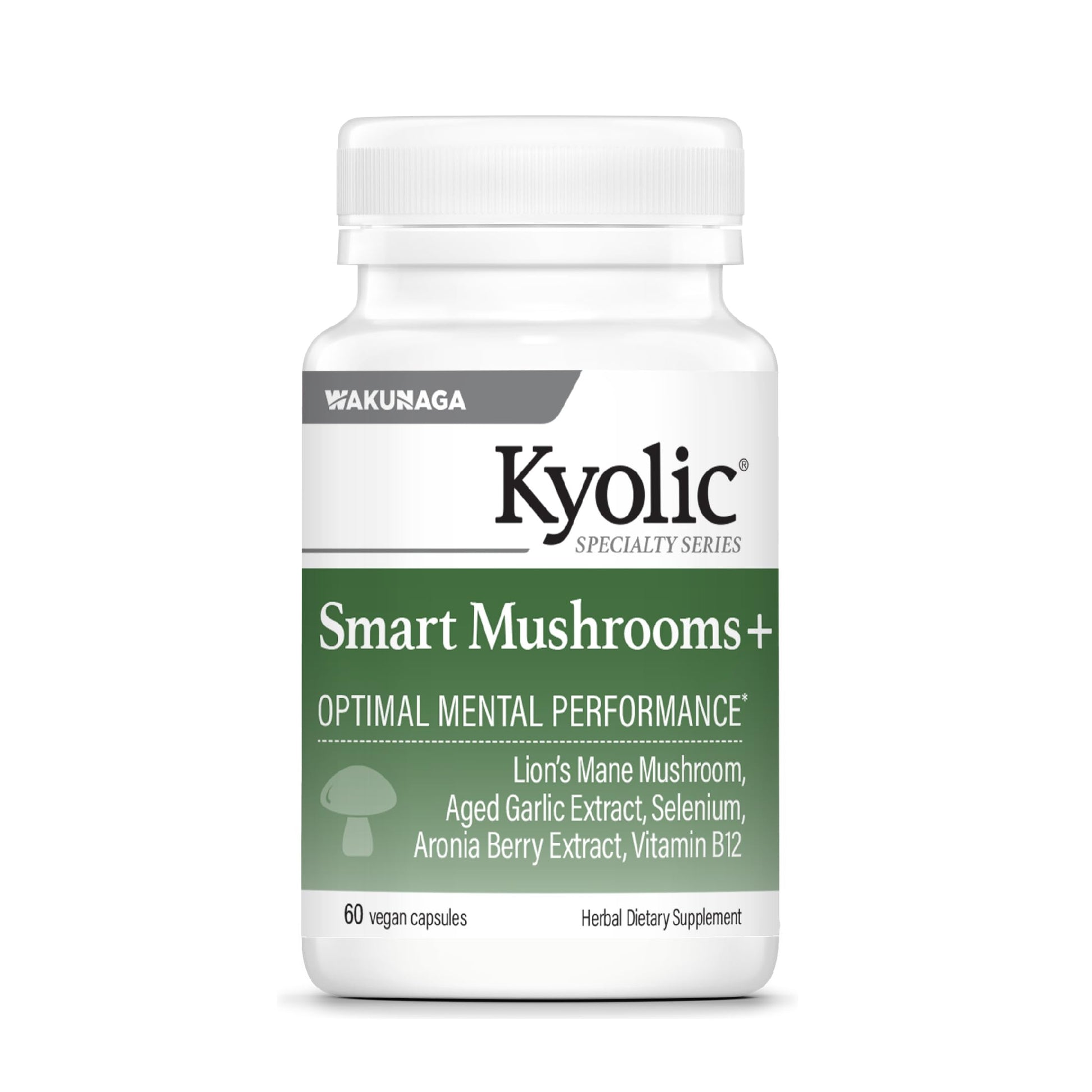 Kyolic Specialty Series Smart Mushrooms+ 60 Capsules