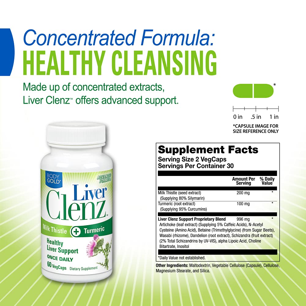 Body Gold Liver Clenz Capsule 60 Count