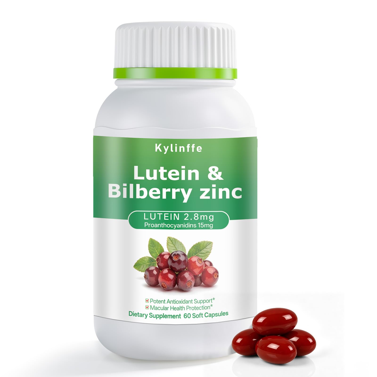 Oopeatol Bilberry Supplement with Lutein Capsule, 60 Capsules