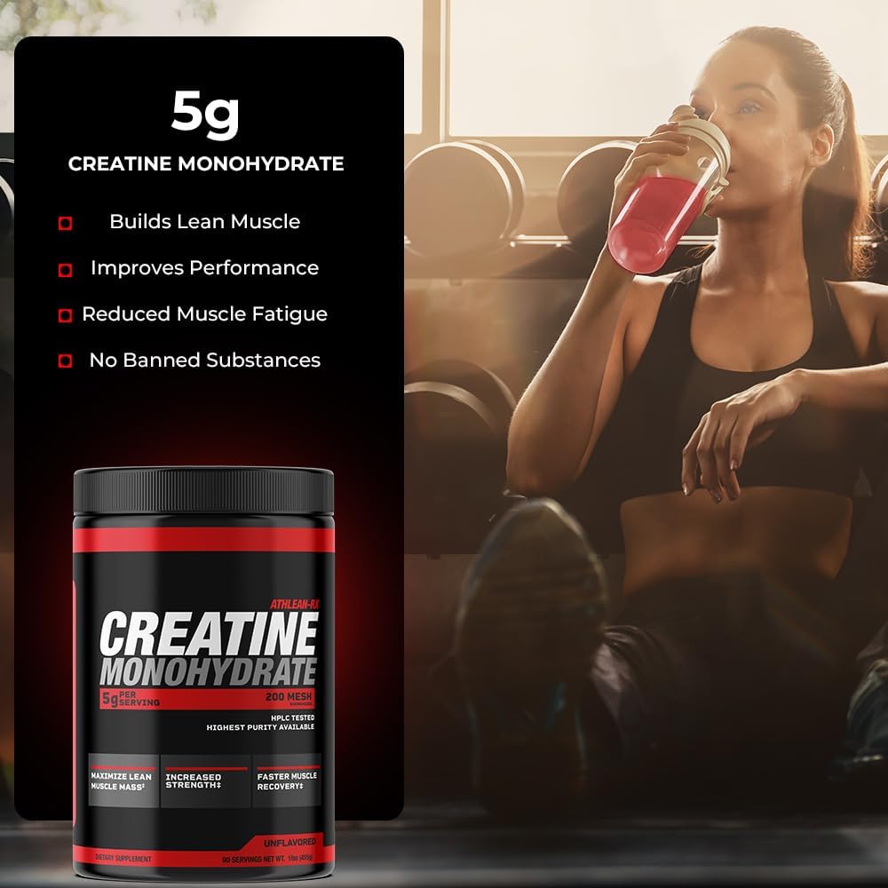 ATHLEAN-X X-CREATINE Pure Micronized Creatine Monohydrate Powder, 16 Servings