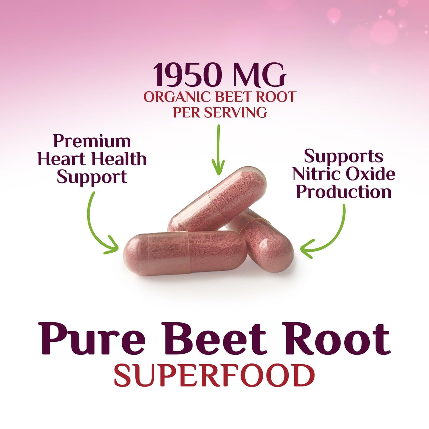 Nature's Peak Beet Root Capsules 60 Count