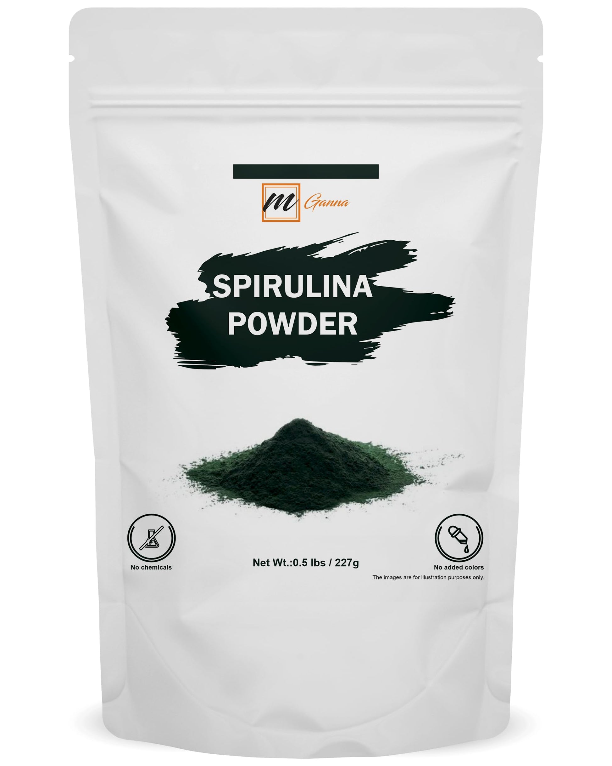 mGanna Spirulina Powder 8 Ounce