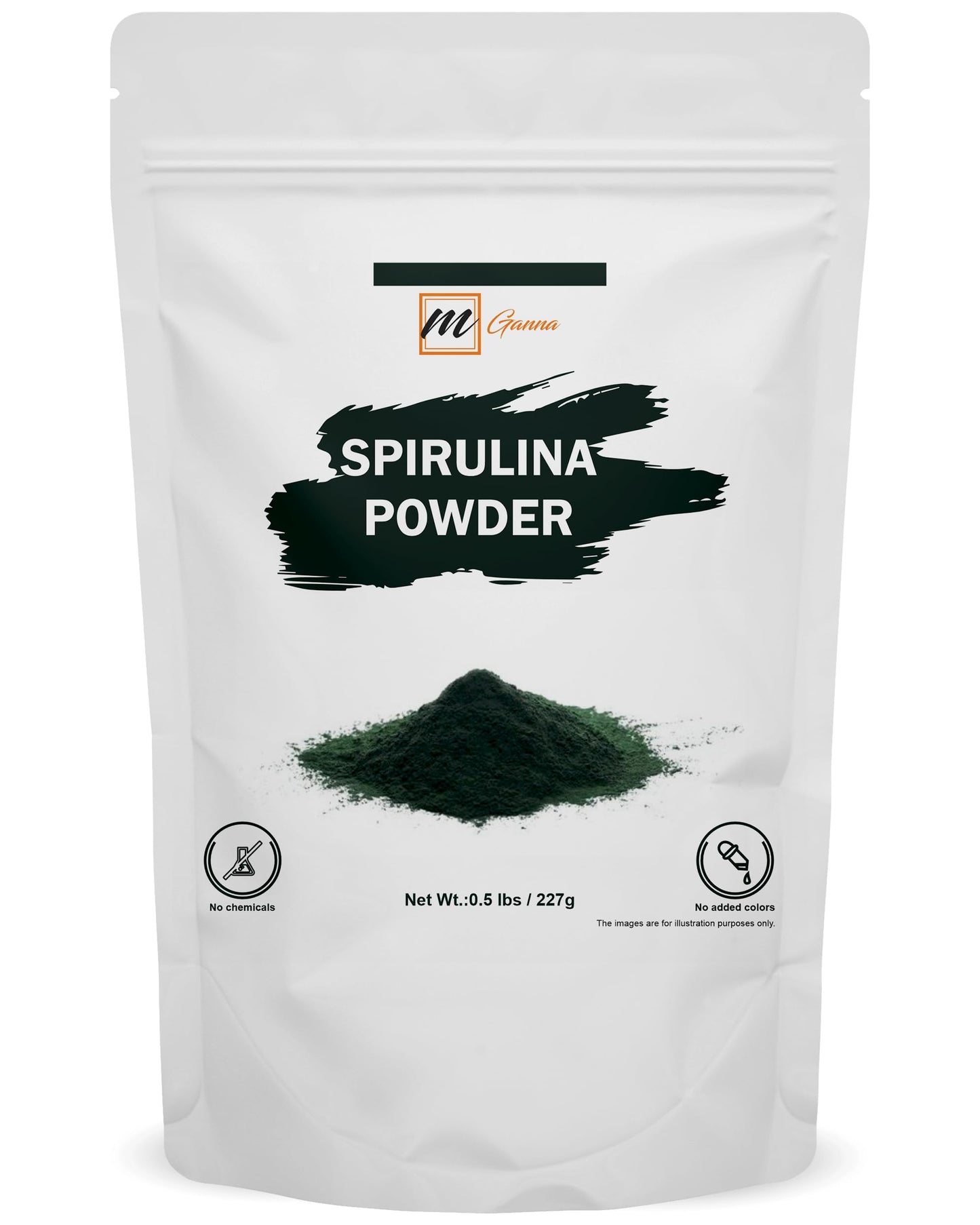 mGanna Spirulina Powder 8 oz