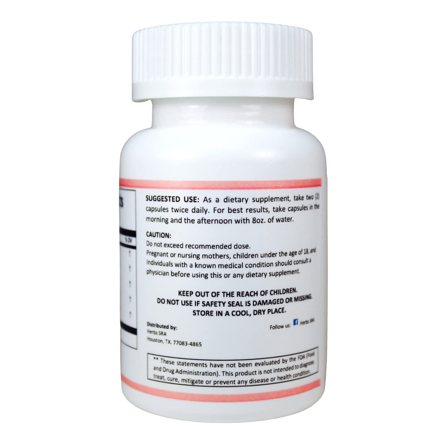 Herbs SRA Mental Support Supplement Capsules 120 Count