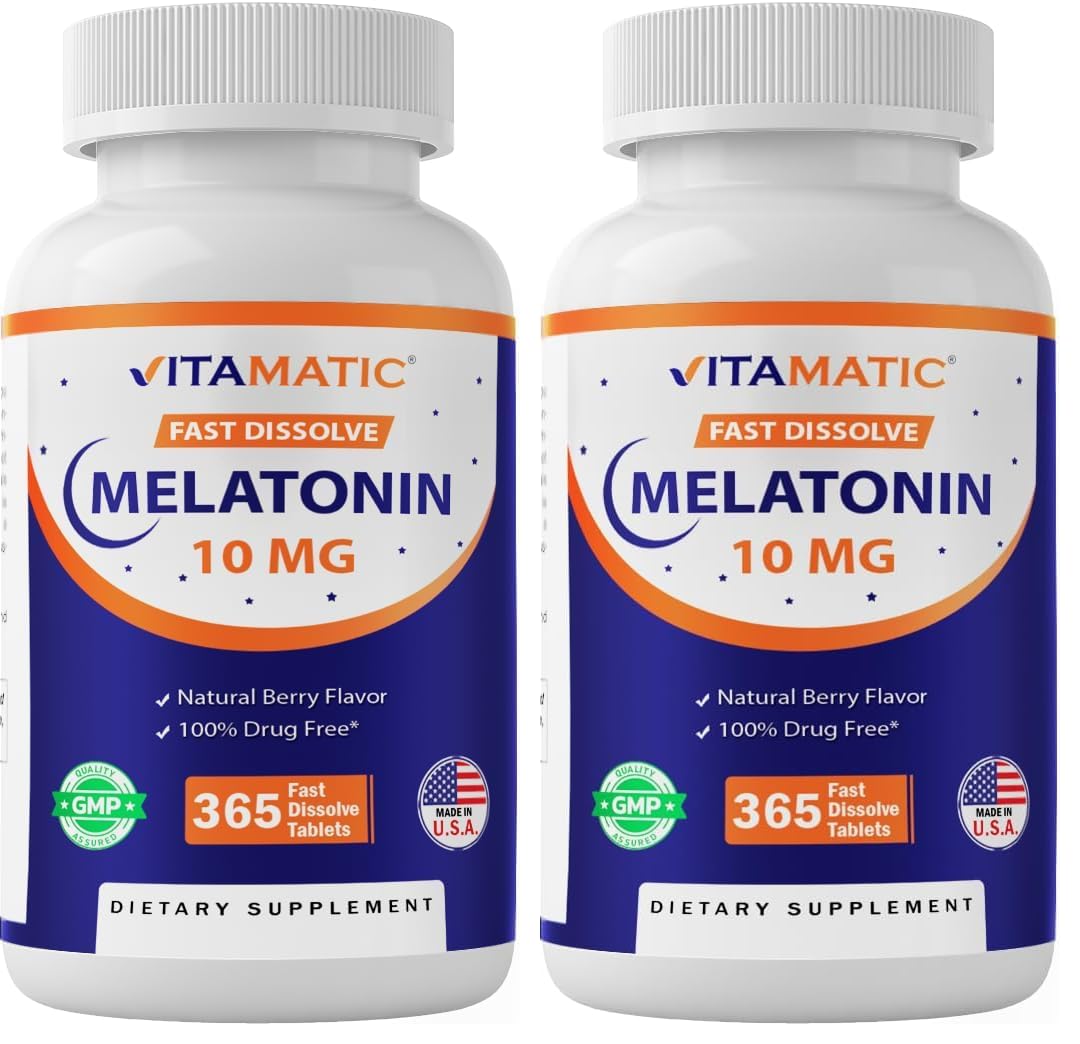 Vitamatic Melatonin 10 mg Tablets, 730 Count