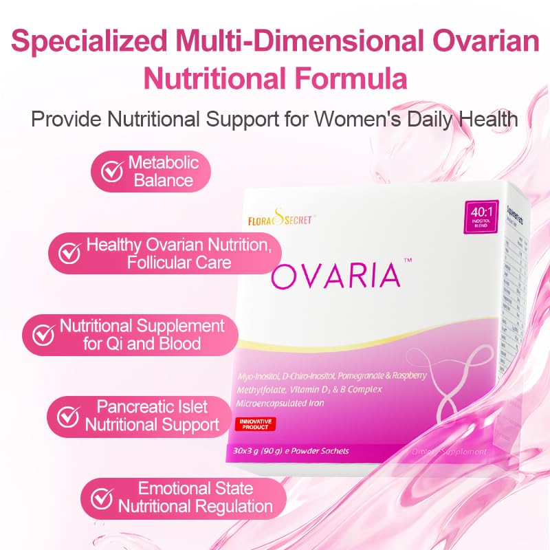 Generic Flora's Secret Ovaria, 40:1 Myo-Inositol Blend Powder, 30