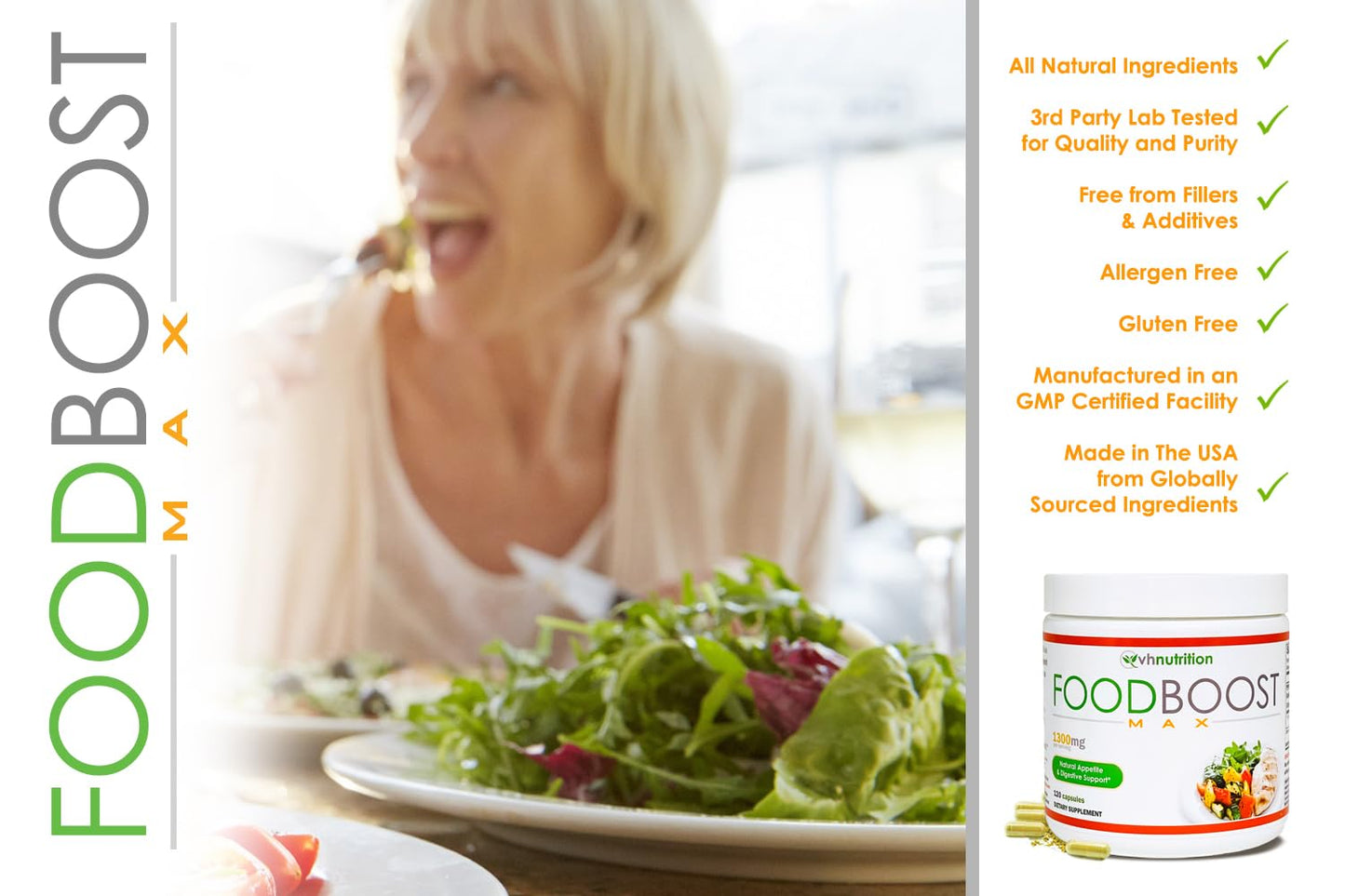 VH Nutrition FoodBoost MAX Capsules 240 Capsules