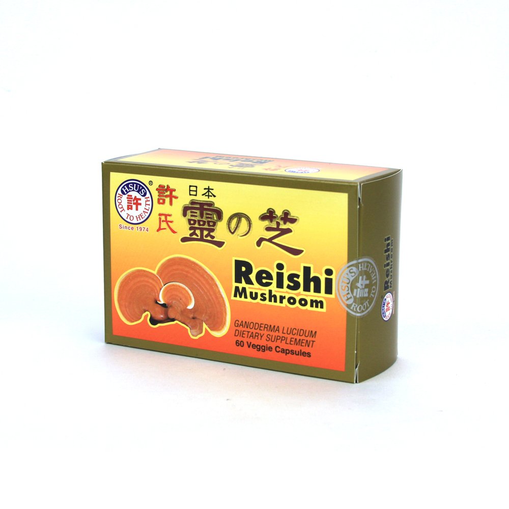 Hsu's Ginseng Japanese Reishi Mushroom Capsules, 1 Count