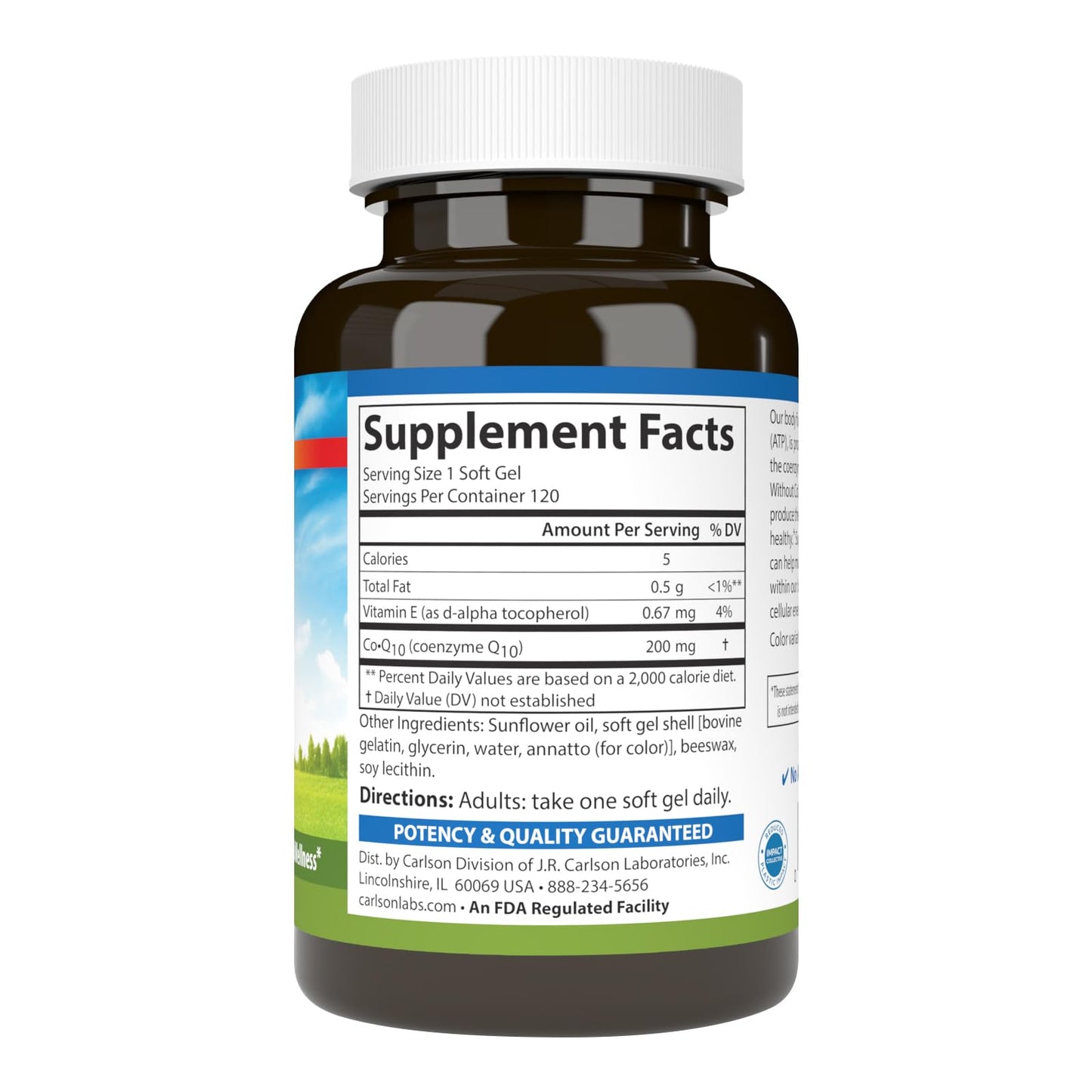 Carlson Co-Q10 Softgels 120