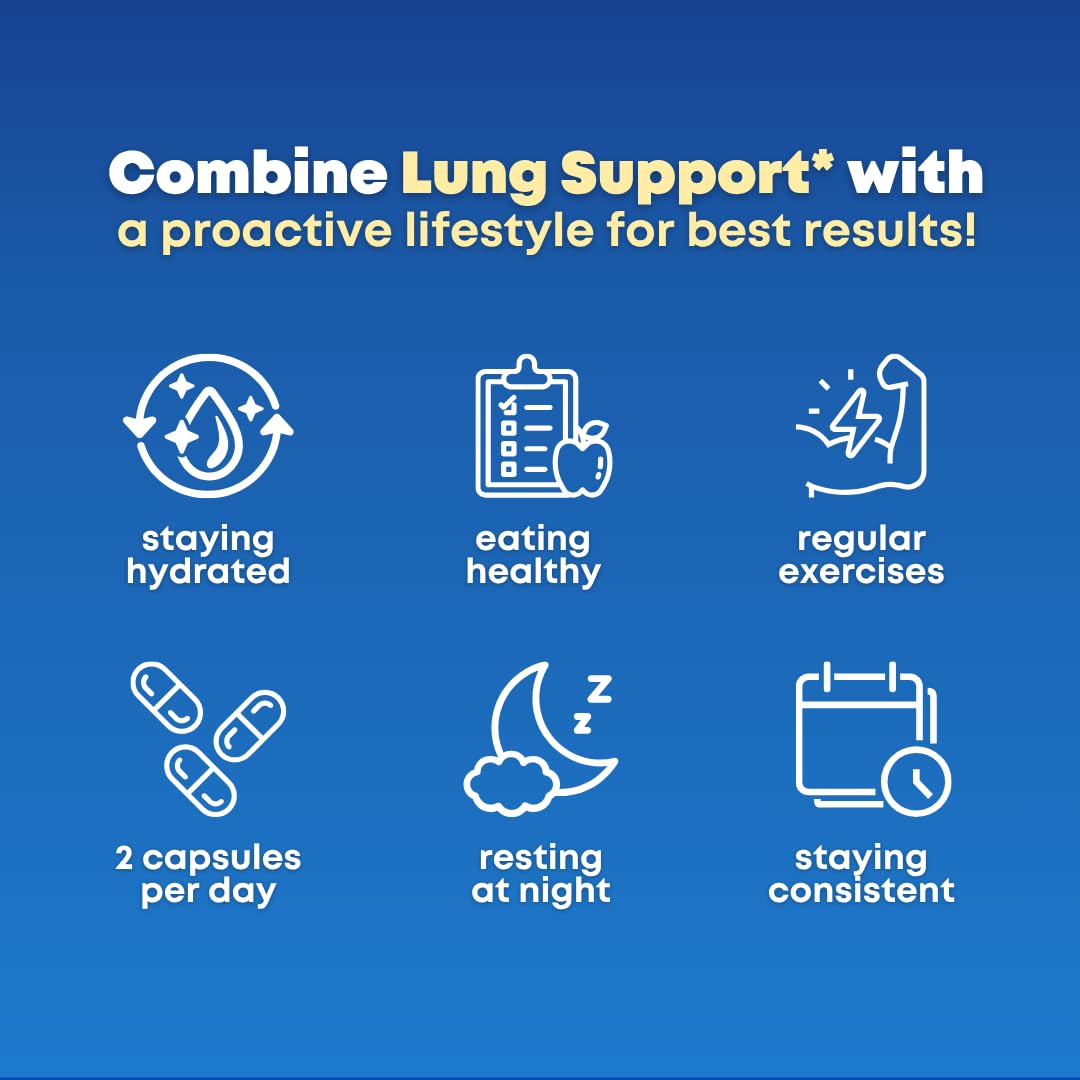 SOLNUVI Mullein Leaf Extract & NAC Lung Detox Cleanse - N-Acetyl Cysteine, Marshmallow Root, Bromelain - Lung Health, Sinus, Mucus Removal Support Supplement for Smokers, 90 Capsules