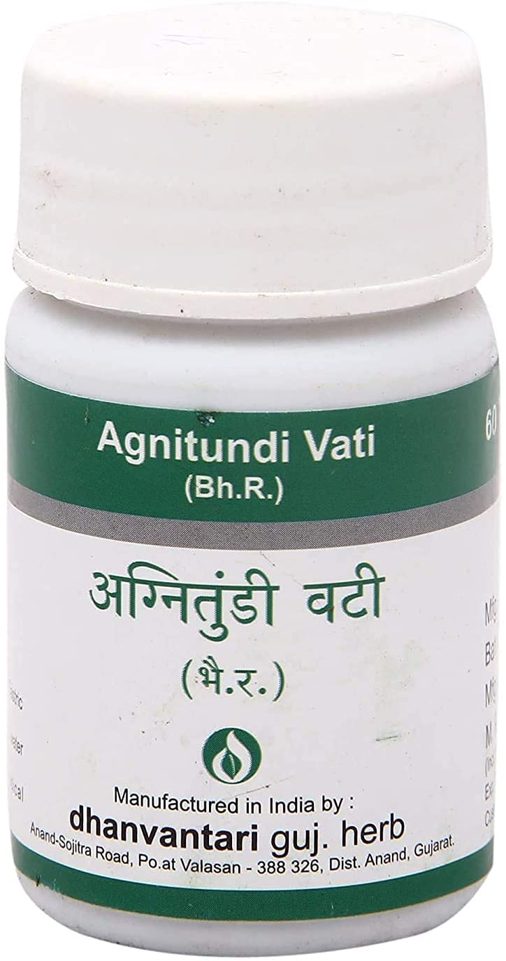 Dhanvantari Ayurvedic Agnitundi Vati Tablets 1
