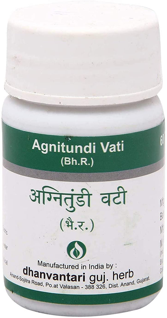 Dhanvantari Ayurvedic Agnitundi Vati Tablets 1