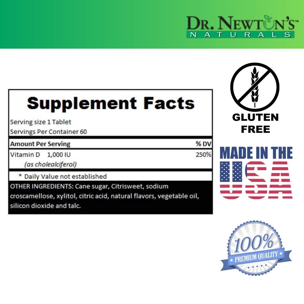 Dr Newtons Naturals Vitamin D3 Tablet 60 Count