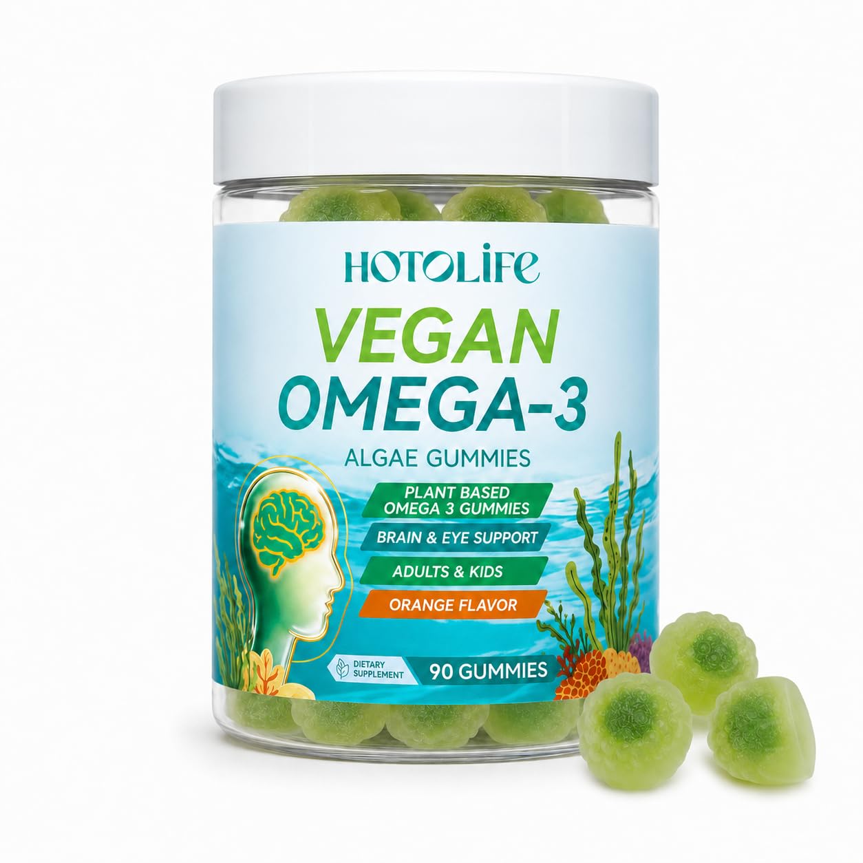 Hotolife Omega 3 Gummies 90 Count