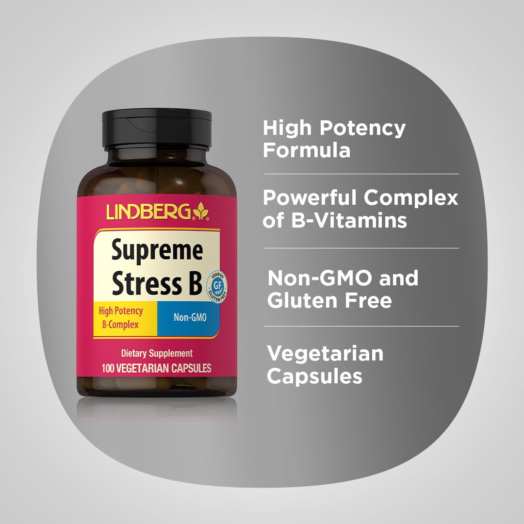 Lindberg Supreme Stress B Complex Vitamins Capsules 100