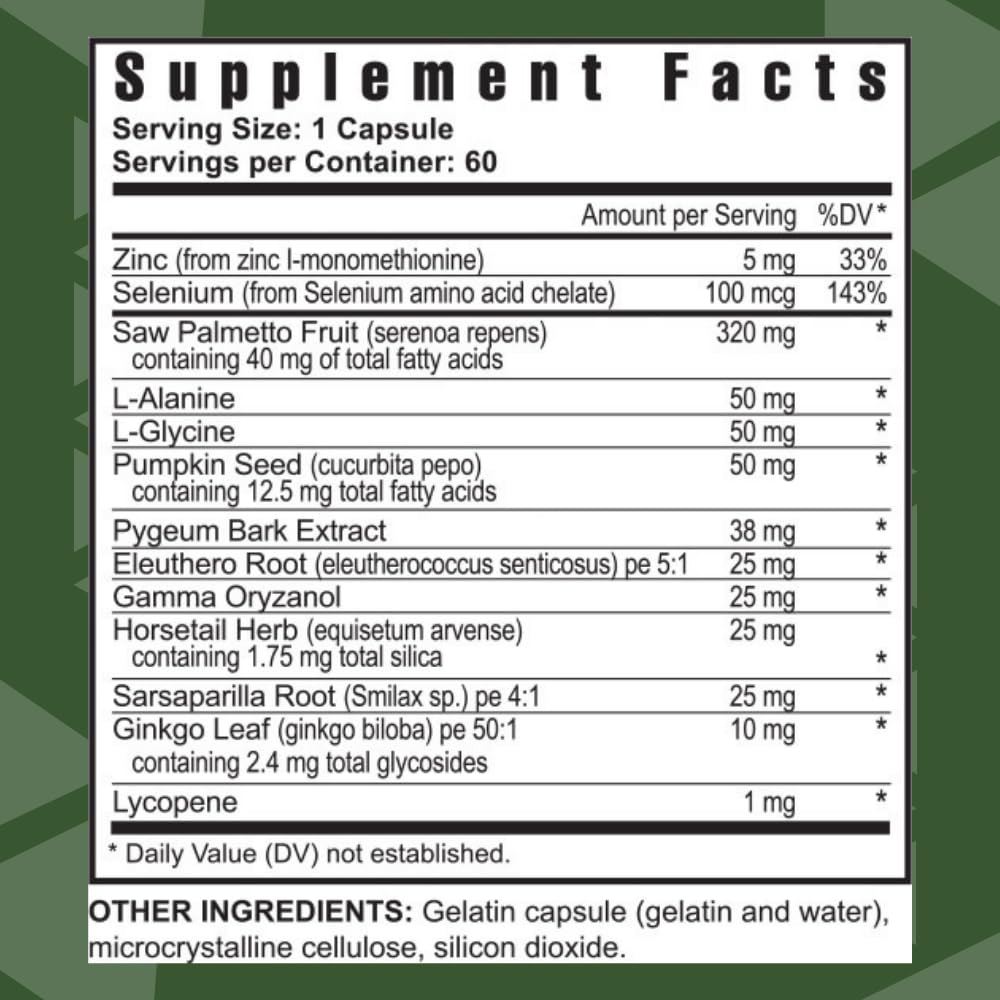 Youngevity Ultimate Prost Fx Saw Palmetto + 9 Herb Blend for Men's Prostate Health DHT Support Urinary and Prostate Supplement 60 Capsules