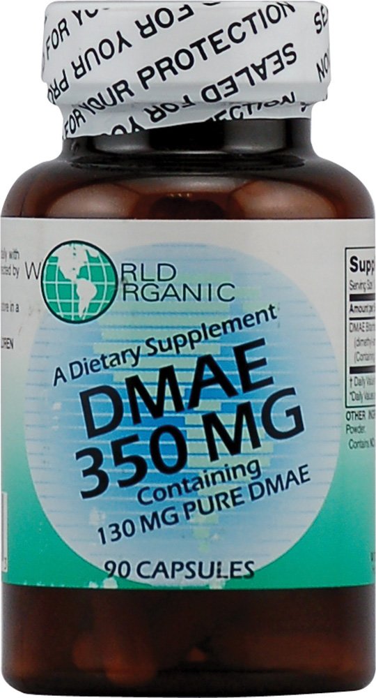 World Organic DMAE 350mg 90 Capsules