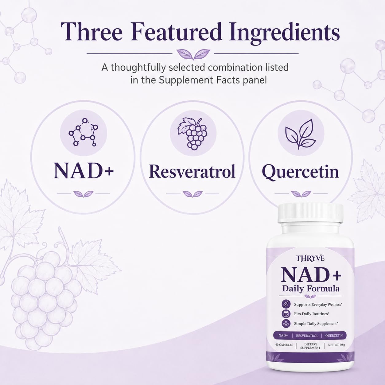 Thryve NAD+ Formula for Women Capsules, 60 Count