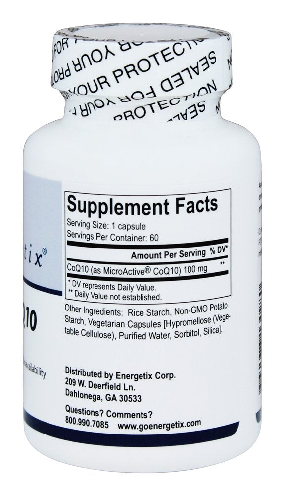 Energetix MicroActive CoQ10 Capsules 60