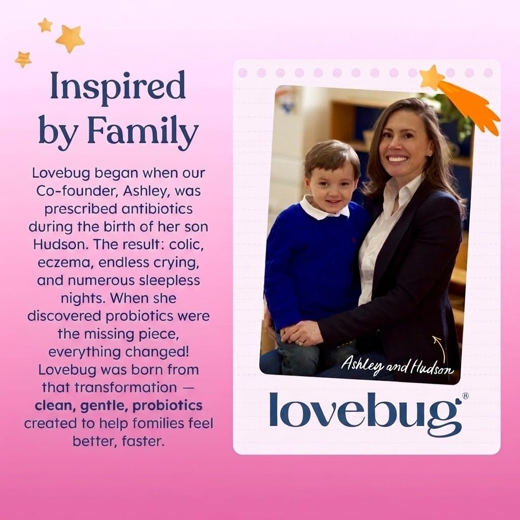 LOVEBUG Prenatal Probiotic Multi Strain 20 Billion CFU, 30 Capsules