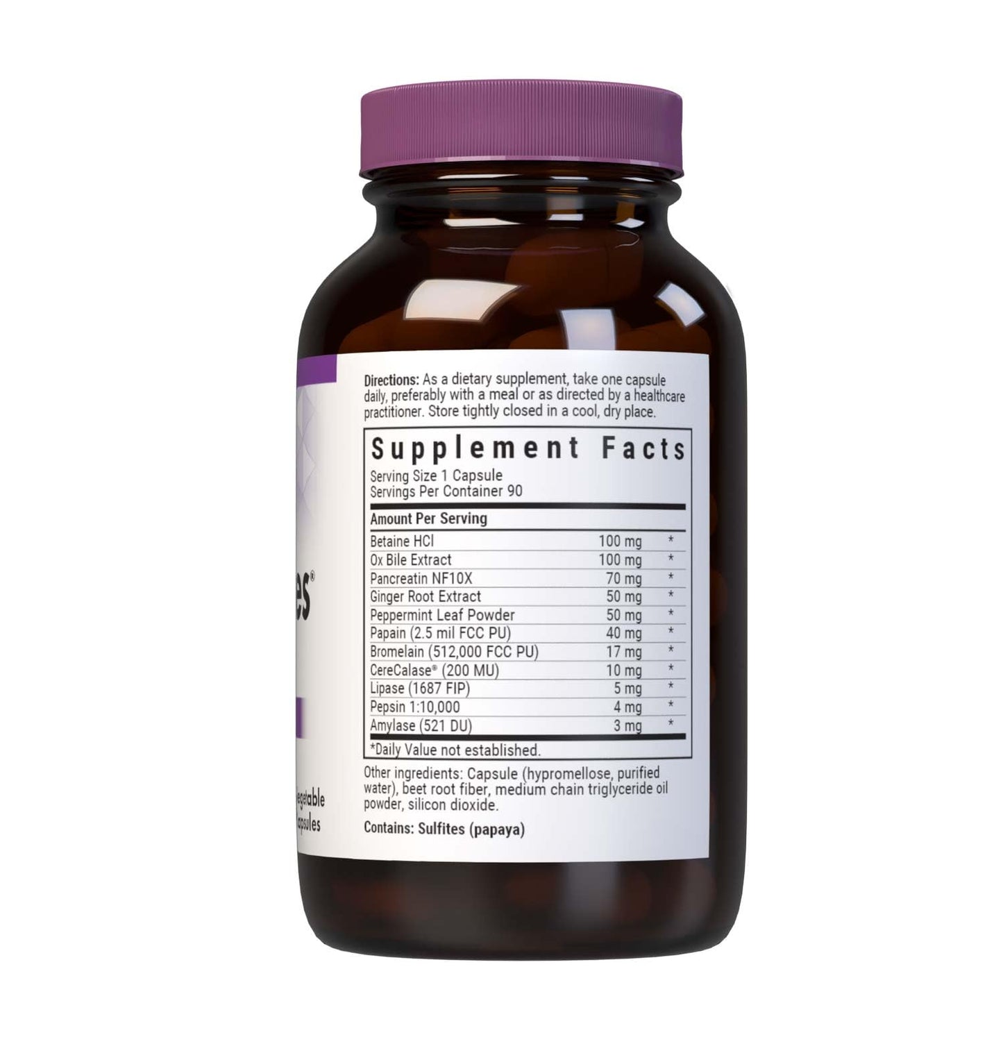 BlueBonnet Power-Zymes Protein Digestive Support Capsules, 90 Count