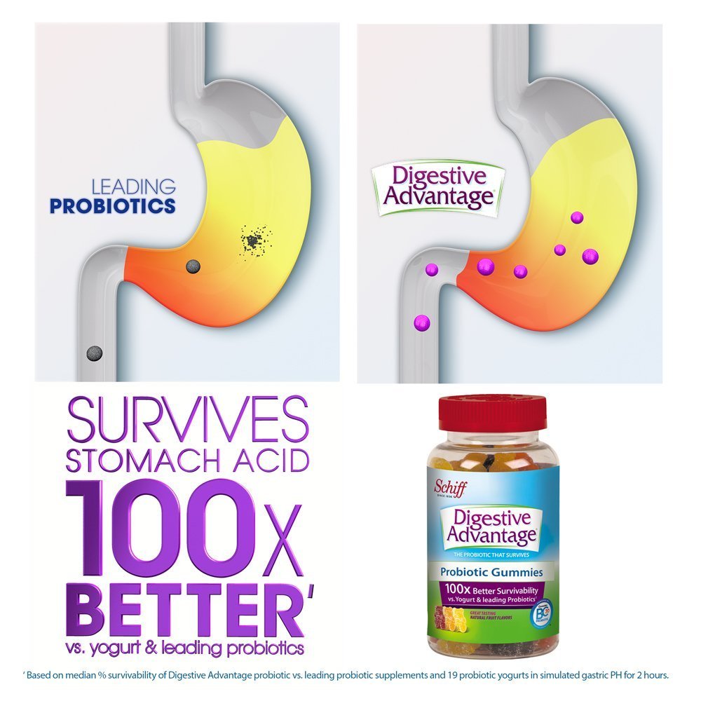 Digestive Advantage Daily Probiotic Gummies, 120 Count