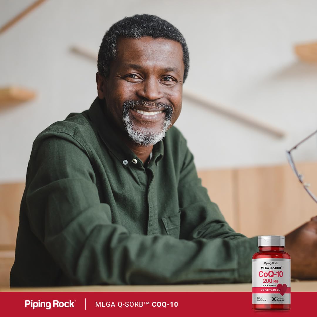 Piping Rock CoQ10 200mg Capsules, 100 Count