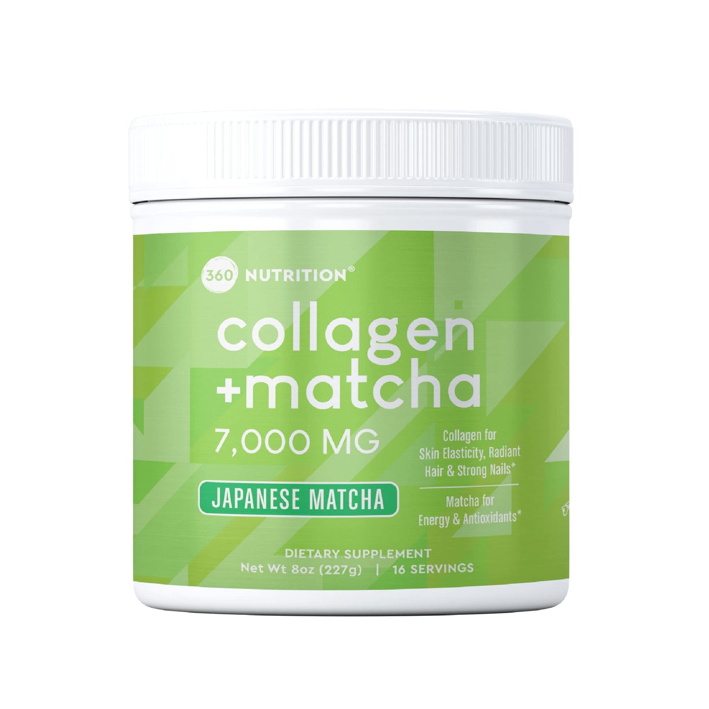 360 Nutrition Matcha Hydrolyzed Collagen Peptides Powder, 8 oz