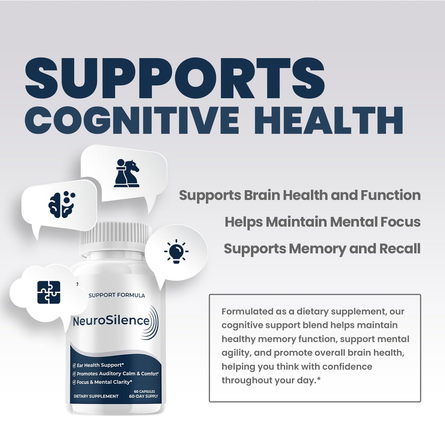 Indelo NeuroSilence Advanced Formula Supplement Capsules, 120 Capsules