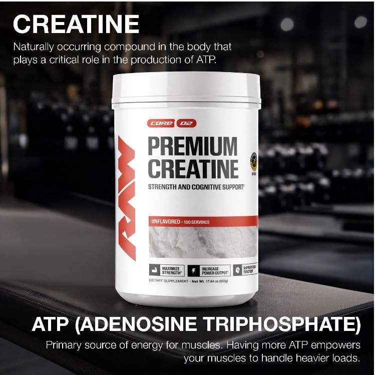 Generic Creatine Monohydrate Powder, Unflavored Micronized, 18