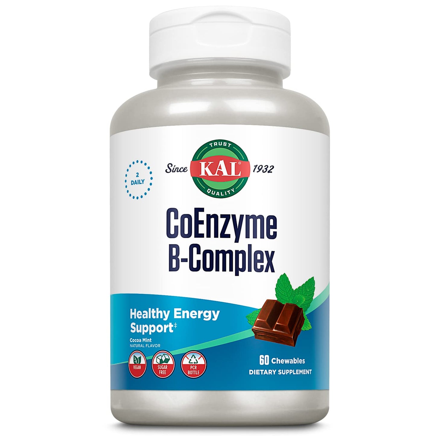 KAL CoEnzyme Vitamin B Complex Chewable 60 Count