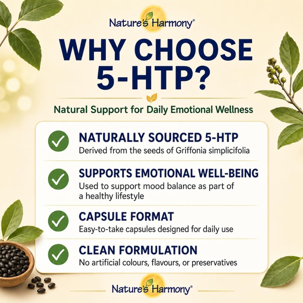 Nature's Harmony 5-HTP 50mg Capsule, 90 Count
