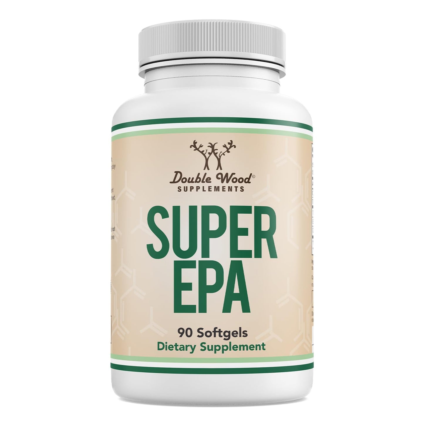 Double Wood Supplements Super EPA 425mg EPA & 270mg DHA Omega-3 Joint & Heart Support Softgels 90