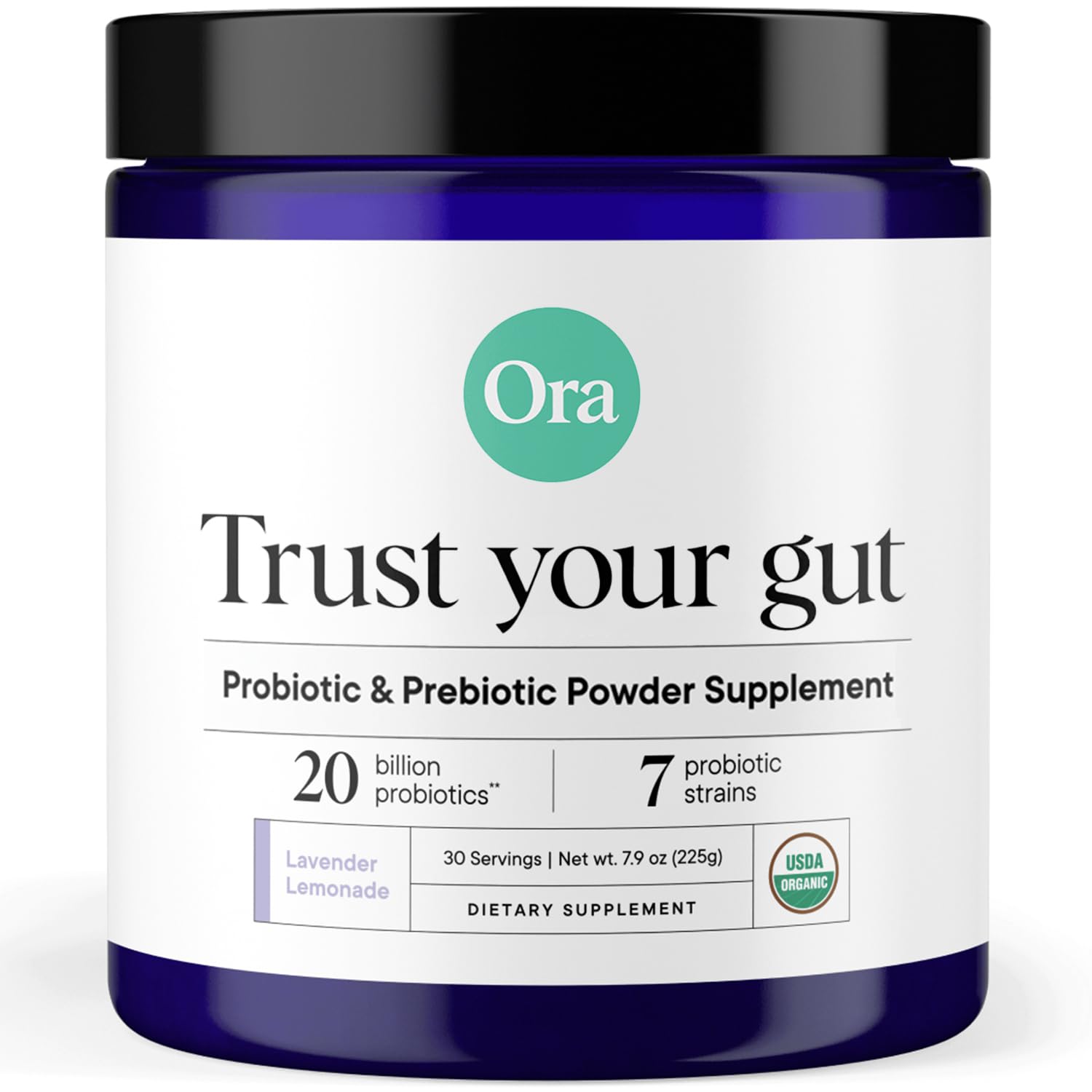 Ora Organic Prebiotic and Probiotic Powder Supplement, 7.9 oz