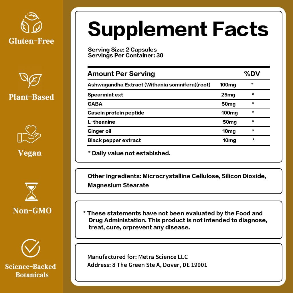 Hope Life Herbal Mood & Sleep Support Capsule, 60 Capsules
