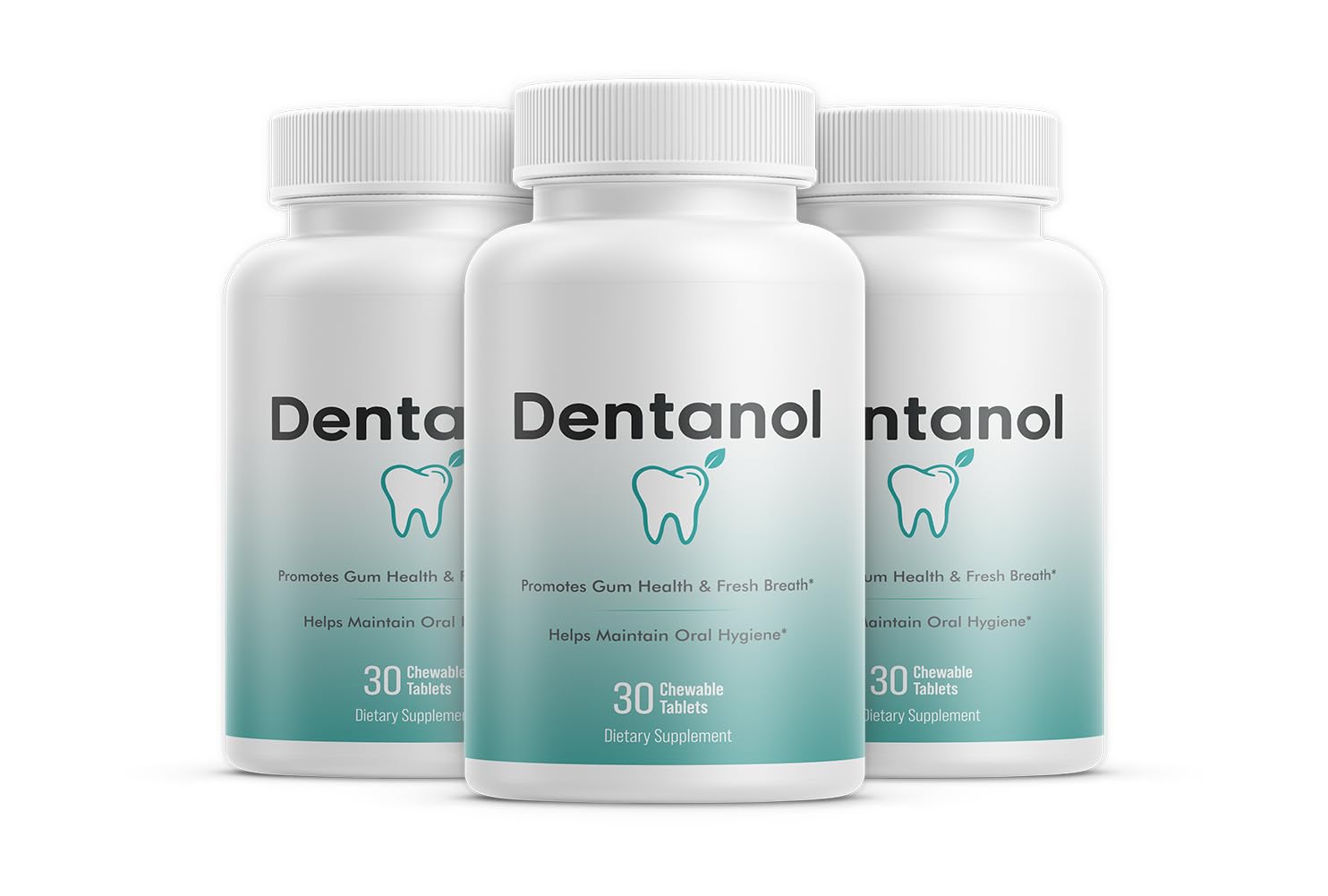 DENTANOL Oral Probiotic Supplement – Arctic Pine Resin & 4 Probiotic Strains, Chewable, 90 Tablets