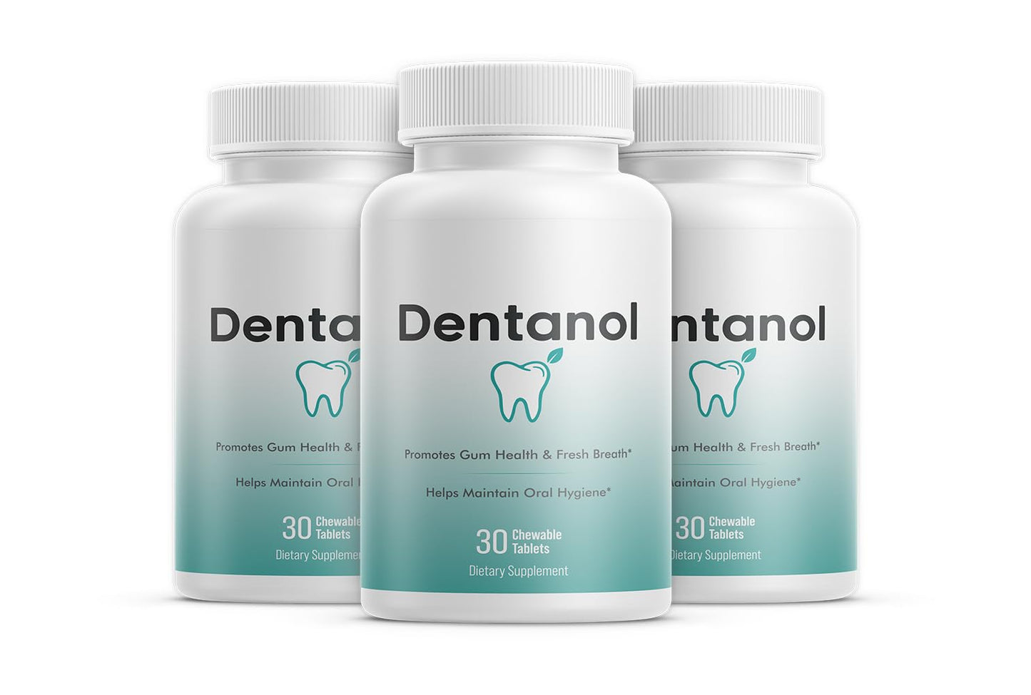 DENTANOL Oral Probiotic Pine Resin & 4 Strains Chewable Tablets, 90 Count