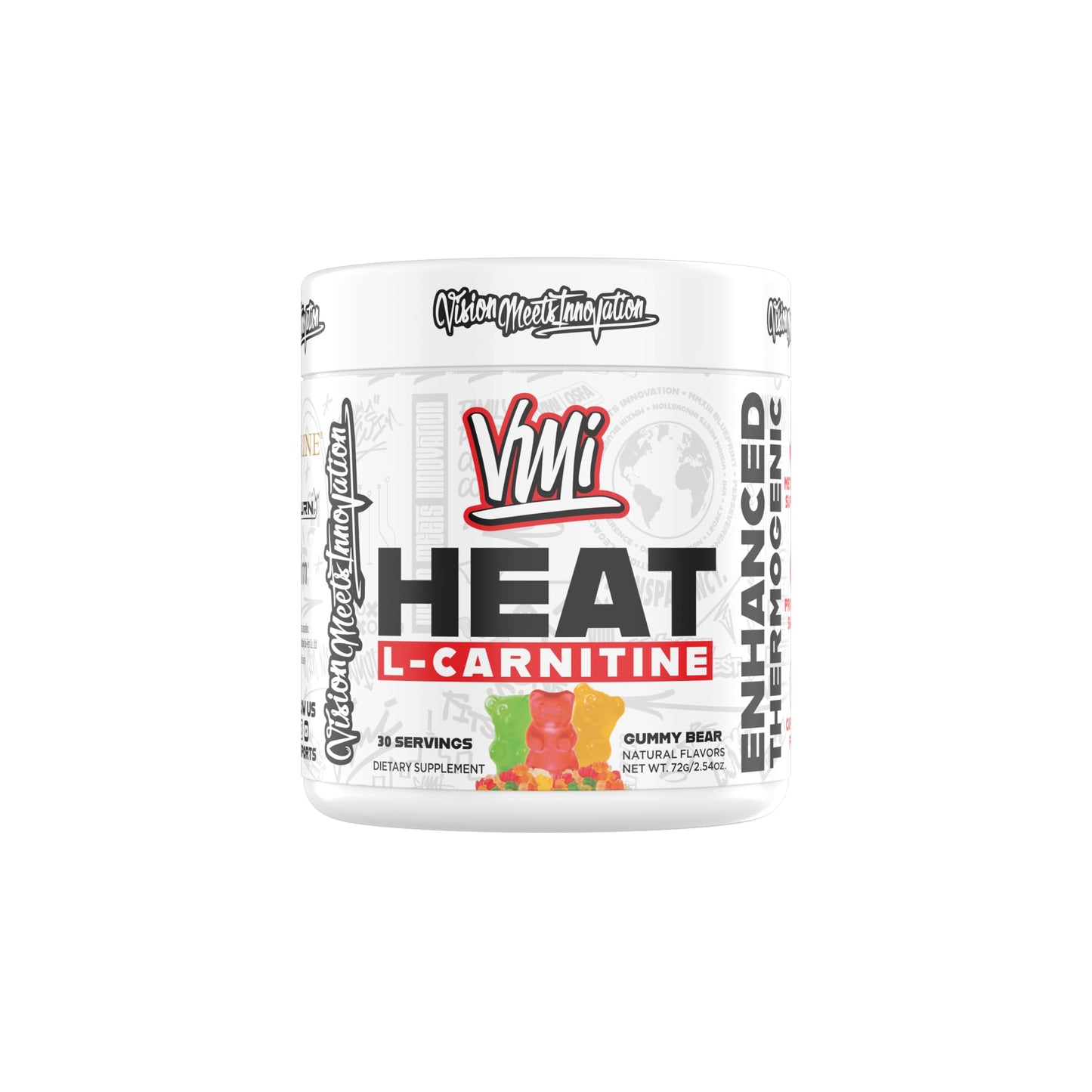 VMI Sports Heat L-Carnitine Powder Enhanced Thermogenic, 2.54 Ounces
