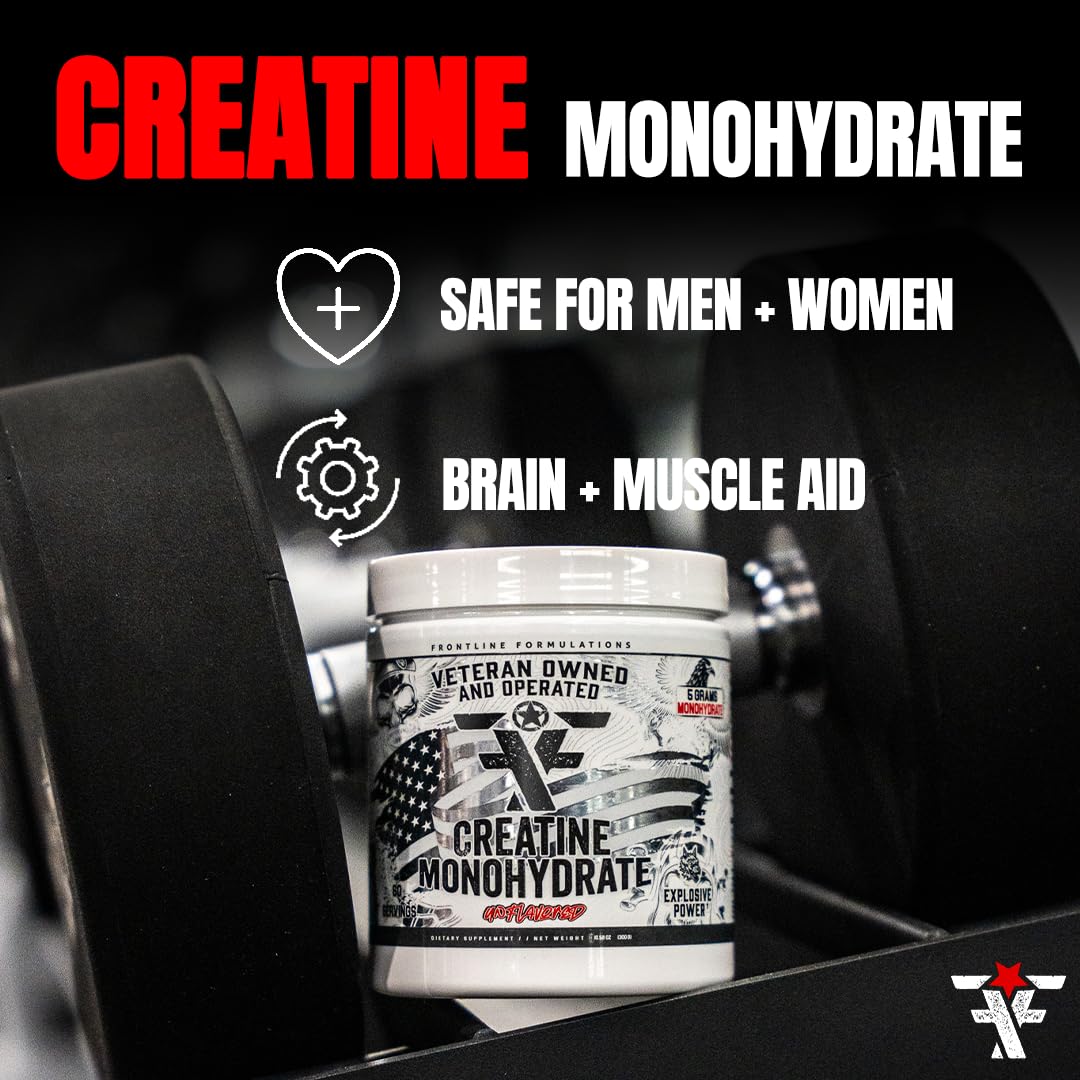 Frontline Formulations Creatine Monohydrate Powder, 60 Servings