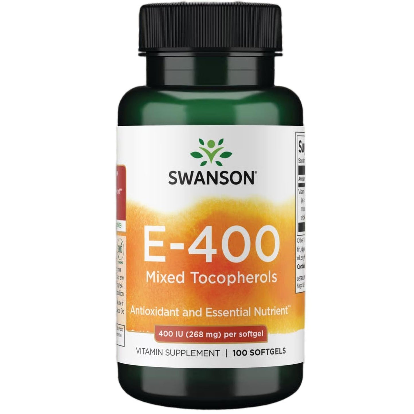 Swanson Vitamin E Mixed Tocopherols 400 Iu Softgels 100