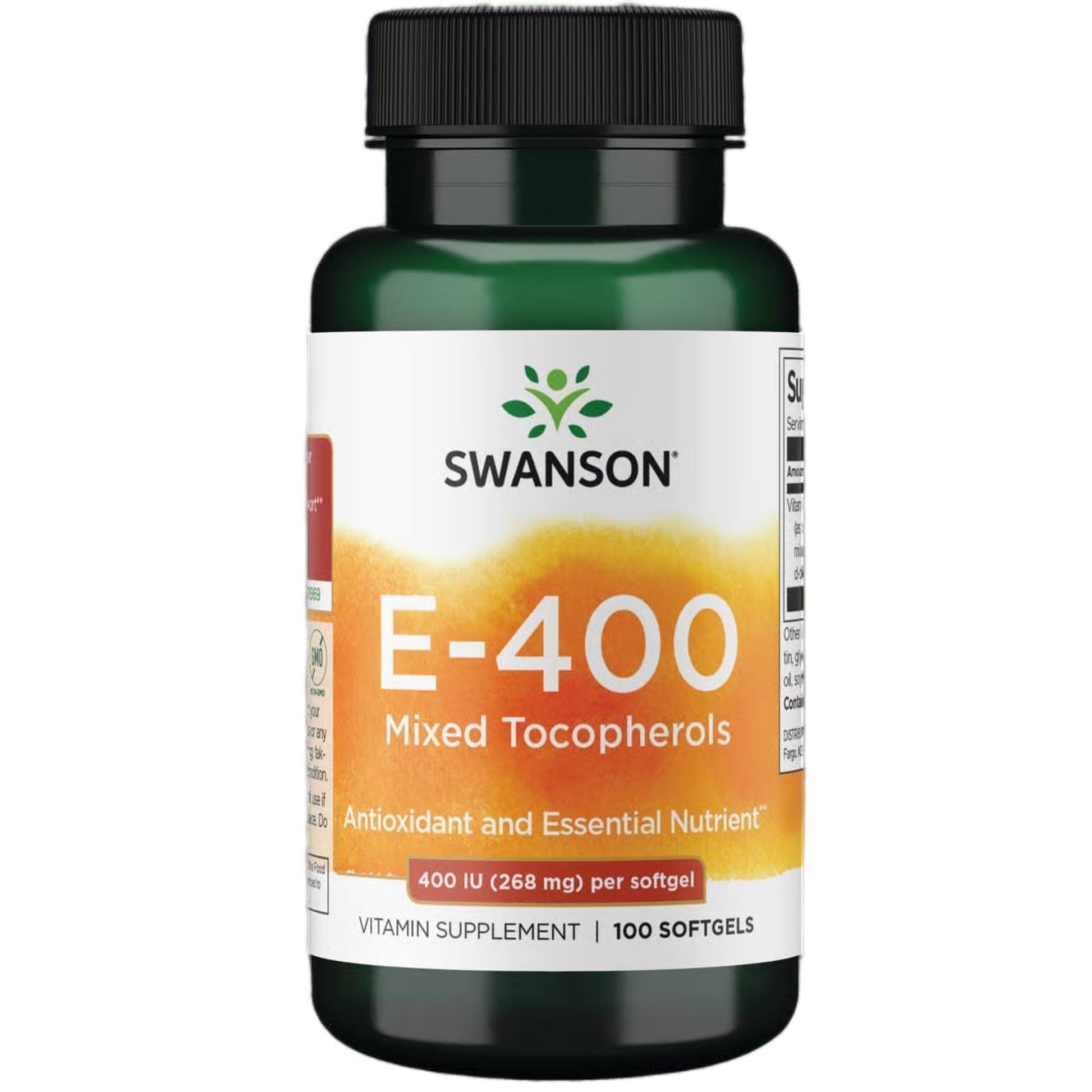 Swanson Vitamin E Mixed Tocopherols 400 Iu Softgels 100