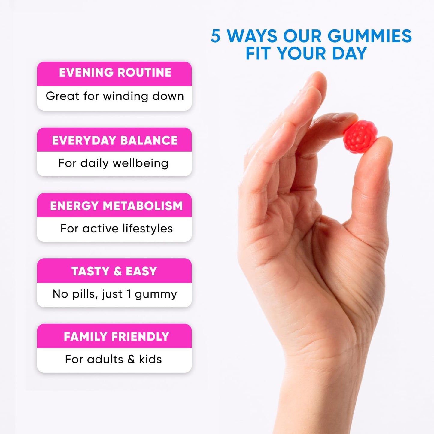PURA WEX NUTRITION Magnesium Glycinate Gummies 400mg Extra Strength, 120 Count