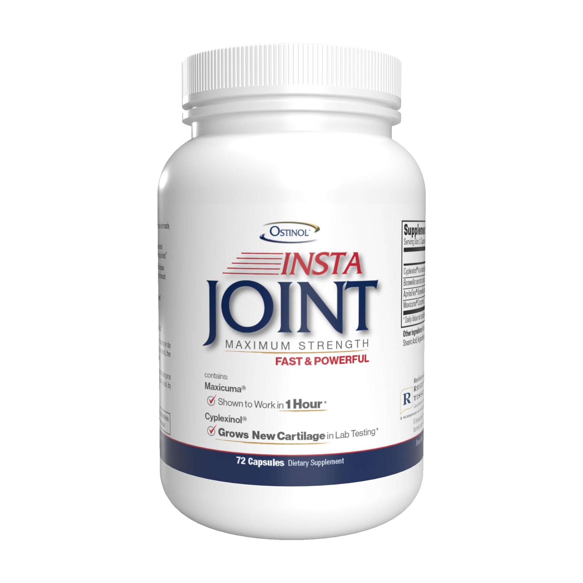 ZYCAL Ostinol Insta Joint Maximum Strength Advanced Joint Support Capsules, 72 Capsules