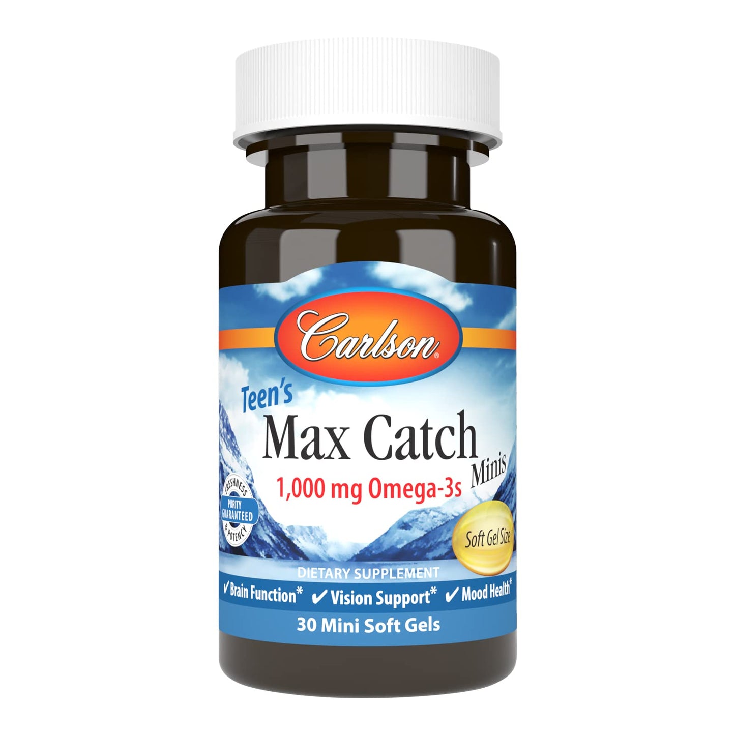 Carlson Teen's Max Catch Minis 1000 mg Omega-3s Softgels 30