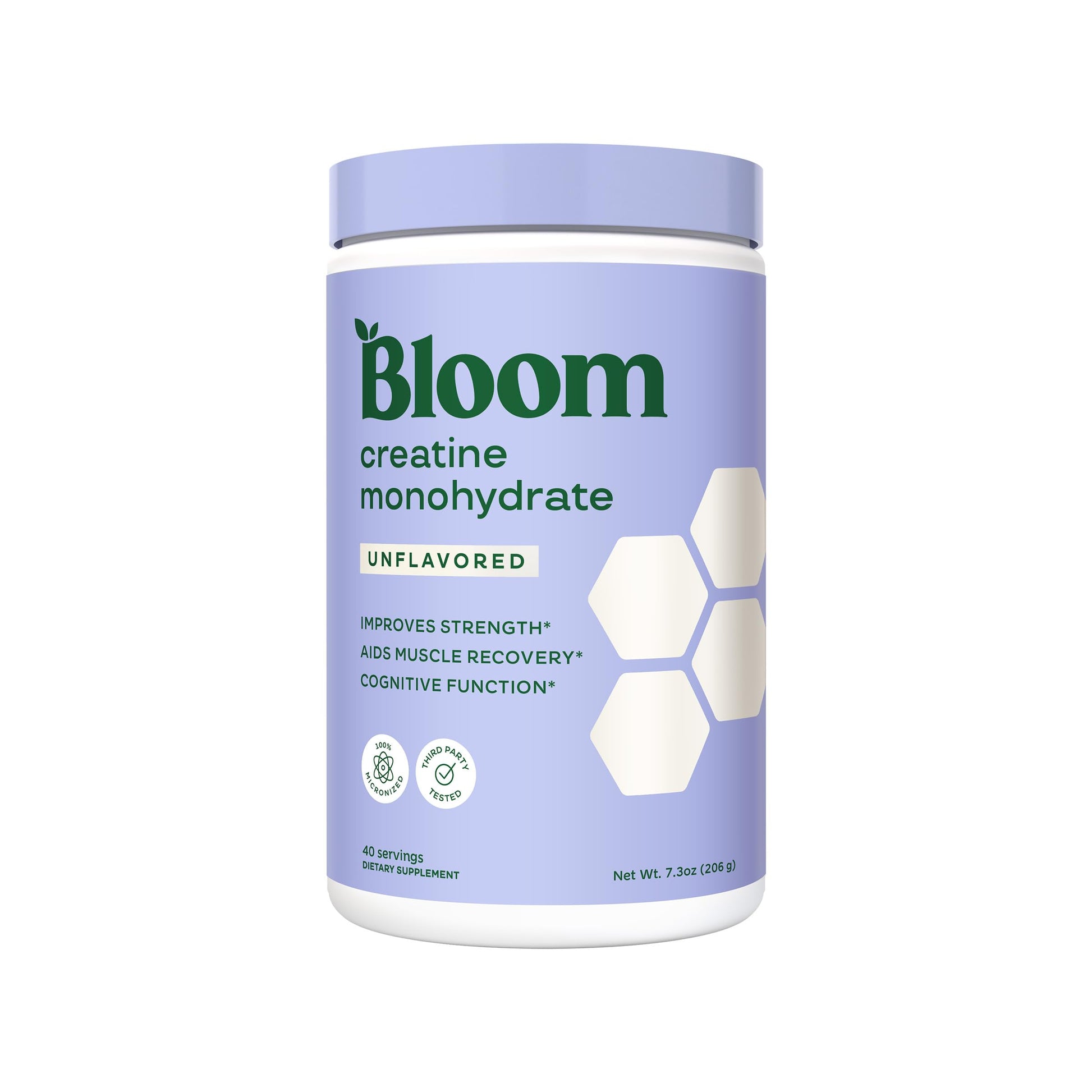 Bloom Nutrition Creatine Monohydrate Powder, 9 Servings