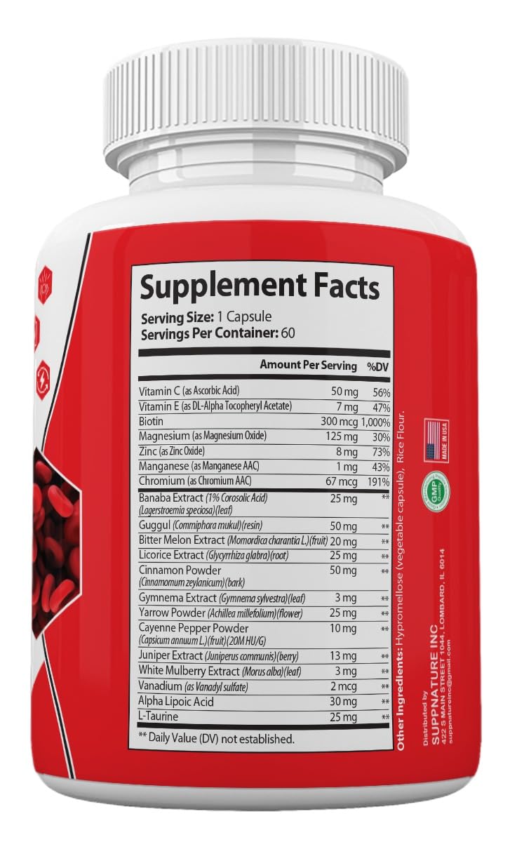 SuppNature GlycoPrime Capsules 60 Count